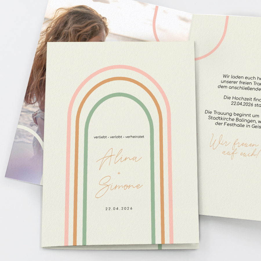 Colorful Life Hochzeitseinladung