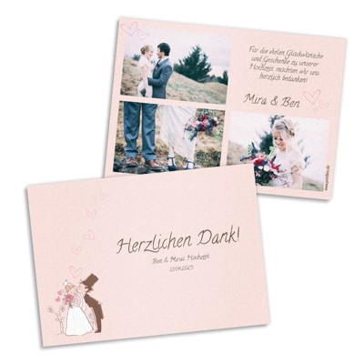 Couple Dankeskarte Hochzeit