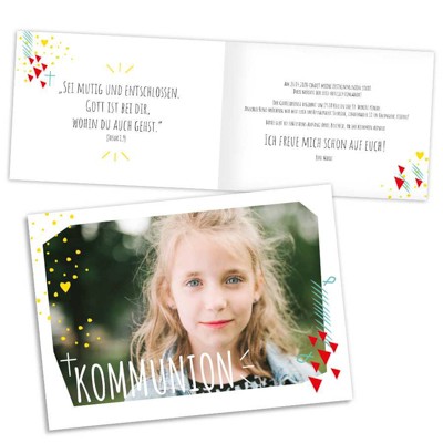 Muster Einladungskarte Kommunion