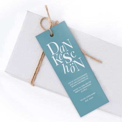 Schriftzug Danksagung Konfirmation