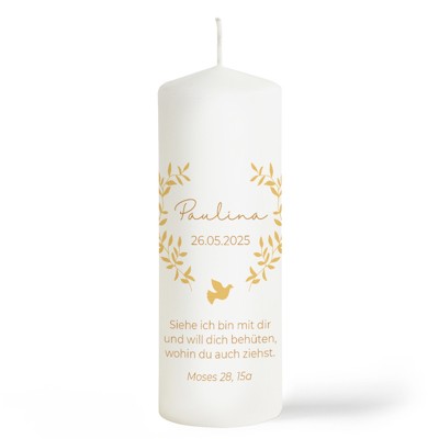 Zarte Zweige Kommunionkerze