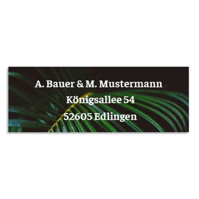 Plant Absenderaufkleber