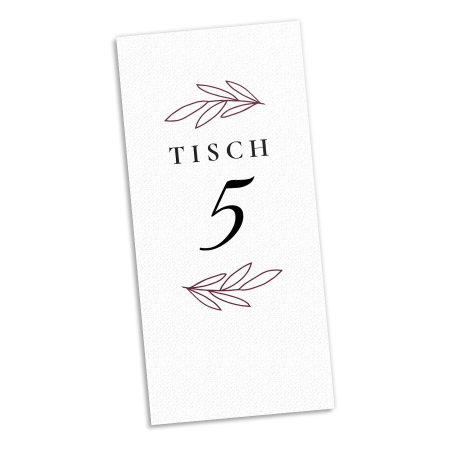 Love grows Tischnummer Hochzeit