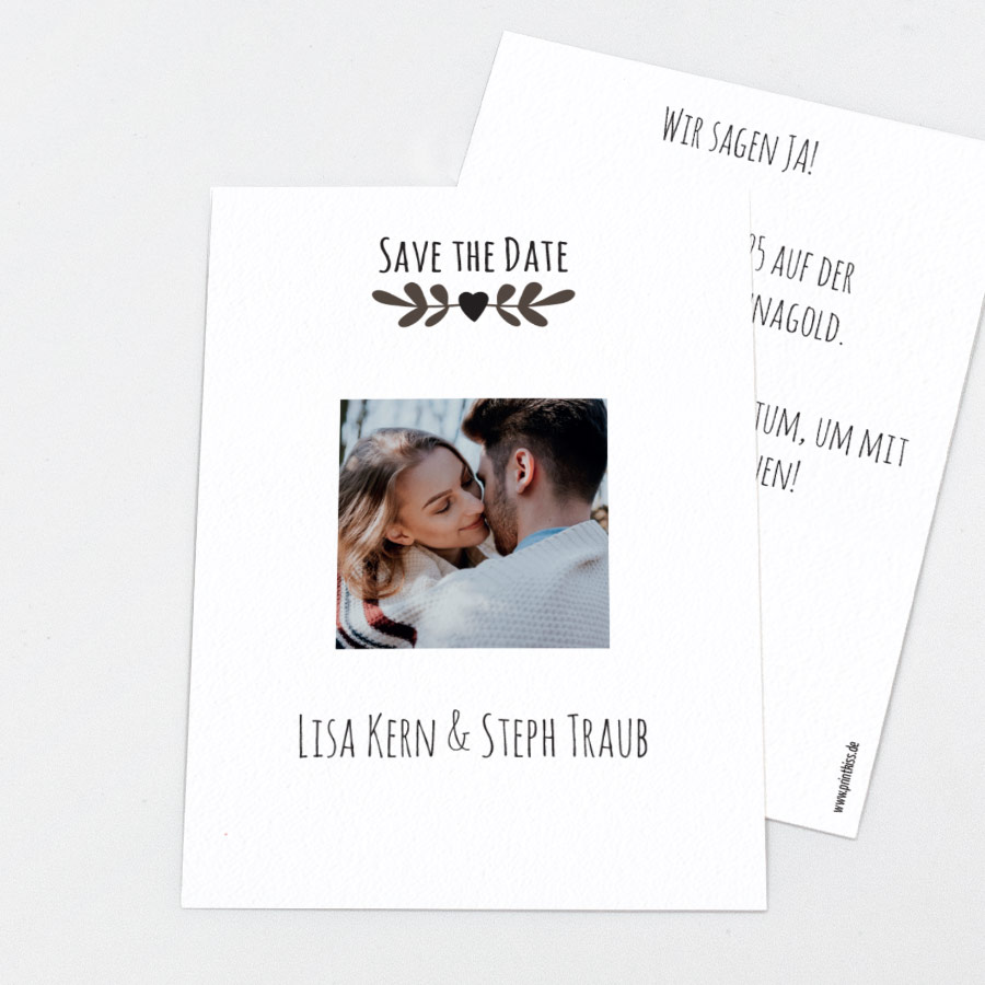 Arrow Save the Date Karte