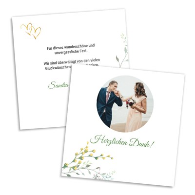 Herzensmensch Dankeskarte Hochzeit
