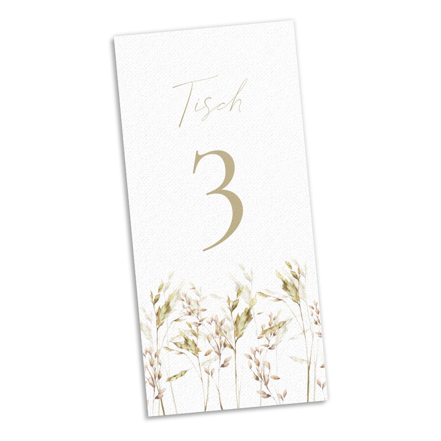 Countrylove Tischnummer Hochzeit