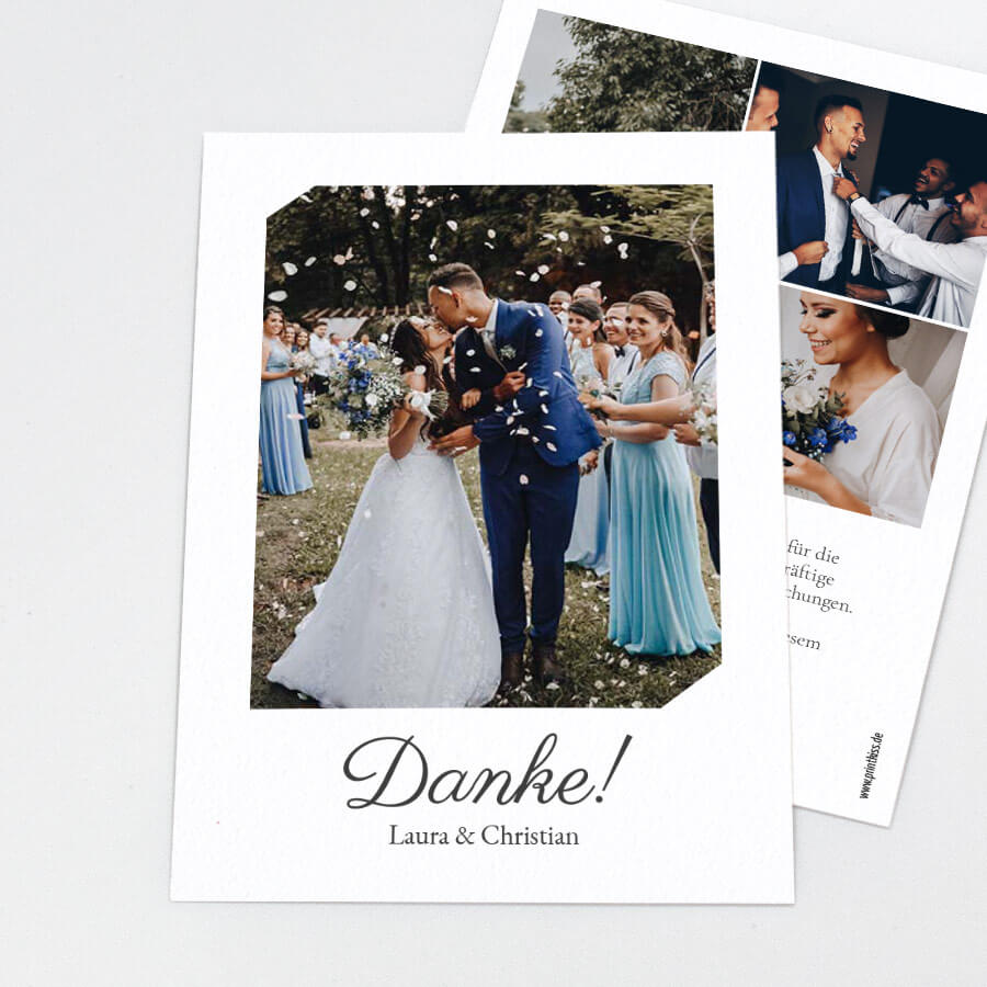 Weddingday Dankeskarte Hochzeit