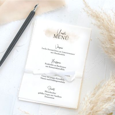 Lieblingstag Menükarte Hochzeit
